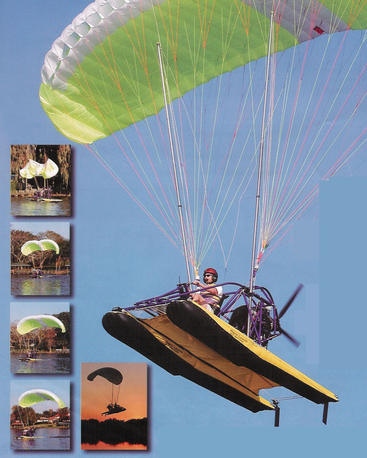 Rapid Launch powered parachute float launching system.