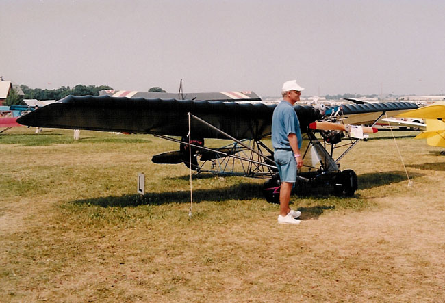 Flitplane ultralight aircraft on static display at Airventure.