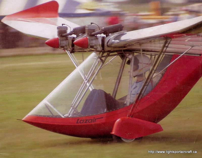 Lazair ultralight aircraft, Lazair experimental aircraft, Lazair experimental light sport aircraft (ELSA), Lightsport Aircraft Pilot News newsmagazine.