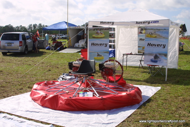 Hovery single place, portable hovercraft that fits in the trunk of a car, Light Sport Aircraft Pilot News newsmagazine.