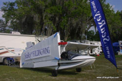 SeaRey amphbious light sport aircraft with folding wing option.
