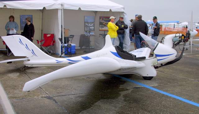 LSA America's ZJ-Viera all composite ultralight aircraft, tail dragger version.