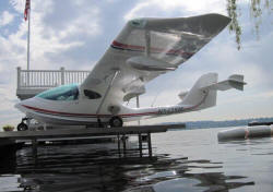 SeaMax for 2012, longer wing, with upswept wing tips, enlarged cabin and folding wings.